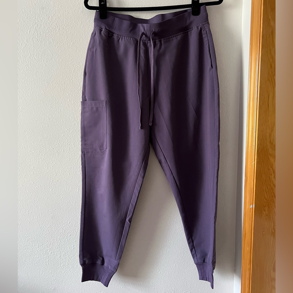 Mandala Scrubs, Women's, Purple, High Waisted Jogggers